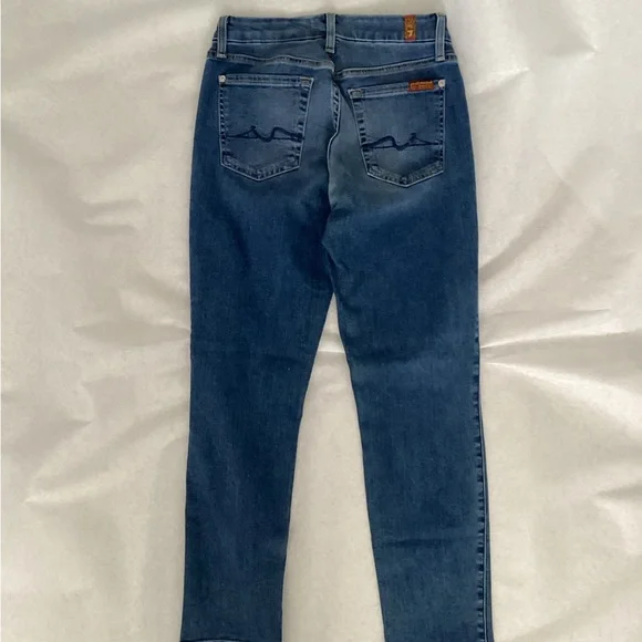 7 For All Mankind Kimmie Crop Jeans, Size 27 - Picture 2 of 7